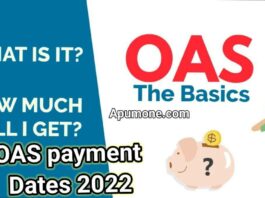 OAS payment dates 2022
